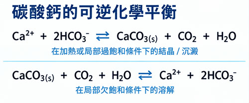 碳酸鈣可逆或學平衡 - Aquahex Pulse Descaling Processor
